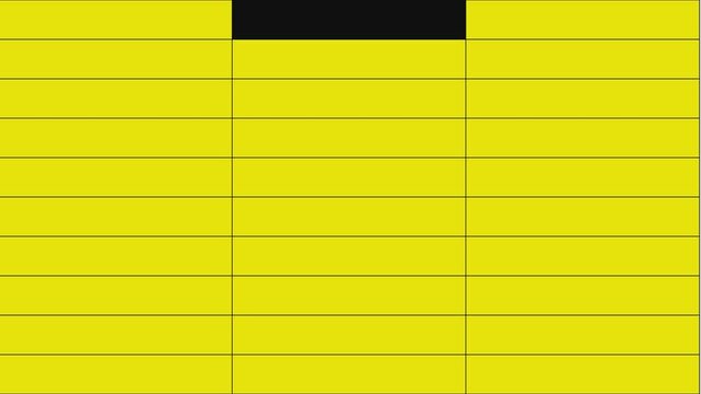 yellow blank note page filling with black sticks