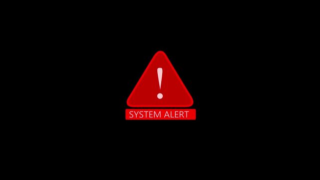 Position indicator system alert computer security system a specific address located tracking animation on black background.