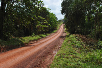 Road in Uganda, Africa
