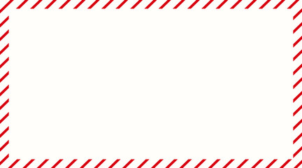 Obraz premium Christmas and New Year candy cane frame on transparent background. Festive red and white striped border for holiday cards, invitations, or seasonal designs. Vector EPS 10.