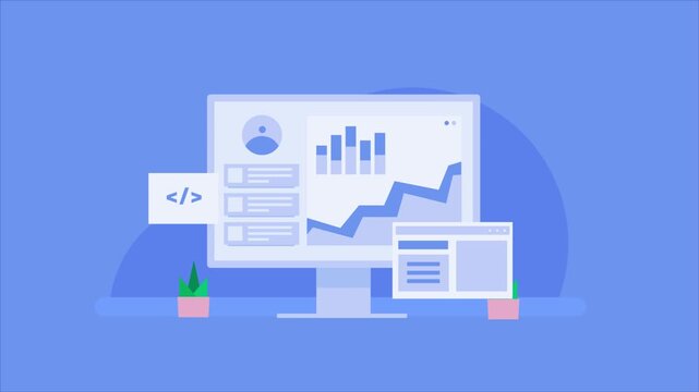 SEO software integrated into website through tracking code to monitor page indexing, search ranking, keywords and traffic volume.