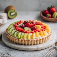 classic fresh fruit tart