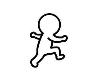 走る人のピクトグラム