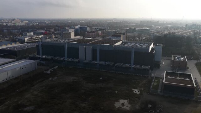 Berlin Data Center High Performance Computing Aerial.