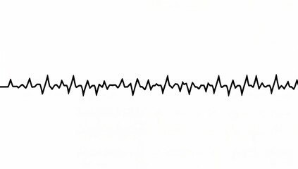 a visual representation of an electrocardiogram (ECG) showing the rhythm of a heartbeat