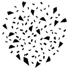 celebration confetti vector icon on white background