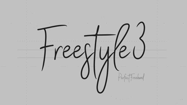 Freestyle Write On Text Effect 3 - Scribble Doodle Title Animation Tool | Perfect Freehand Vector Calligraphy