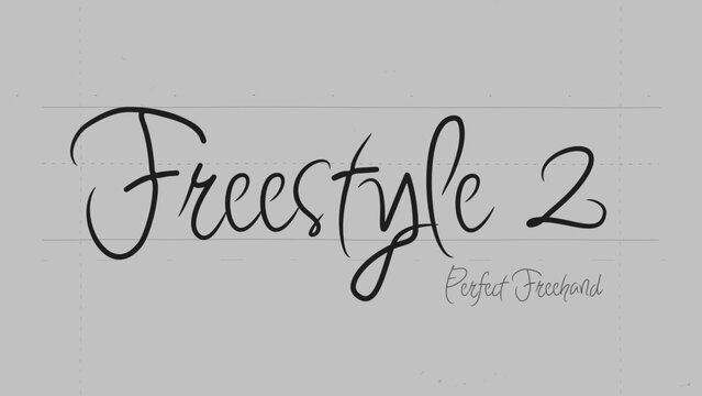 Freestyle Write On Text Effect 2 - Scribble Doodle Title Animation Tool | Perfect Freehand Vector Calligraphy