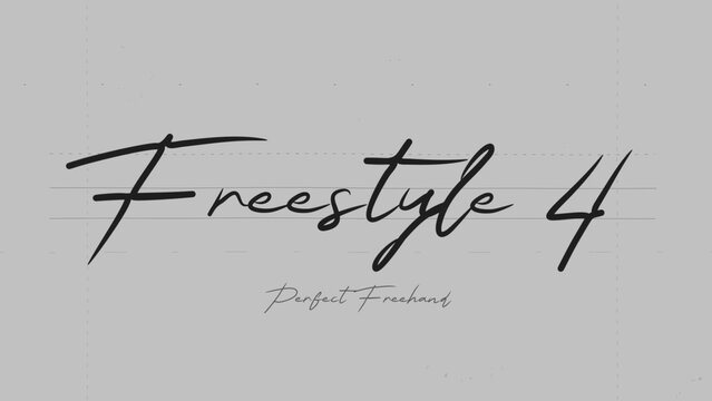 Freestyle Write On Text Effect 4 - Scribble Doodle Title Animation Tool | Perfect Freehand Vector Calligraphy
