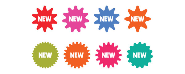 Set of new arrival tag icon.sale sticker,price sticker