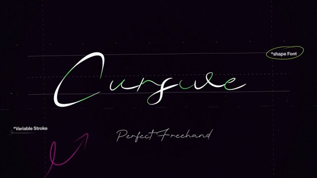 Cursive Write On Text Effect 1 - Scribble Doodle Title Animation Tool | Perfect Freehand Vector Calligraphy Handwriting
