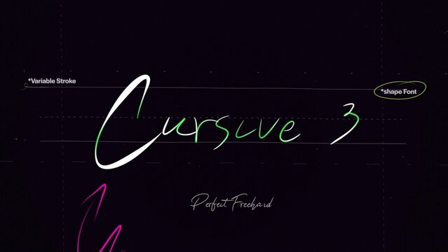 Cursive Write On Text Effect 3 - Scribble Doodle Title Animation Tool | Perfect Freehand Vector Calligraphy Handwriting