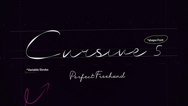 Cursive Write On Text Effect 5 - Scribble Doodle Title Animation Tool | Perfect Freehand Vector Calligraphy Handwriting