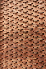 ventilated Red Brick Wall With Repeating Pattern