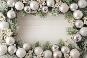 christmas decoration on white background