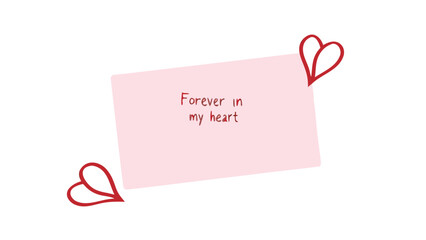 Minimal pink envelope illustration with love letter and hearts for romantic expressions and sentiments in relationships