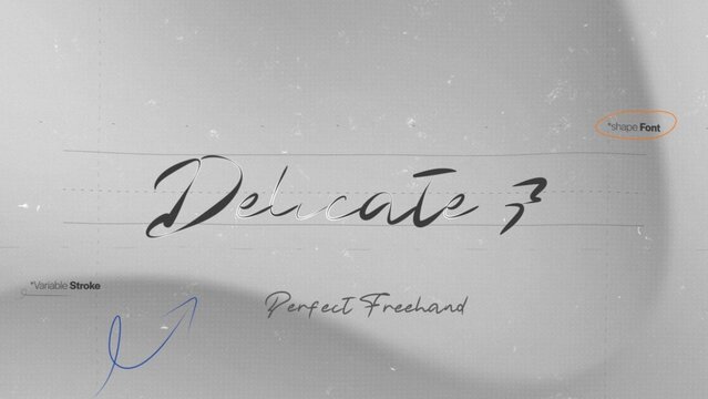 Delicate Write On Text Effect 7 - Scribble Doodle Title Animation Tool | Perfect Freehand Vector Calligraphy Handwriting