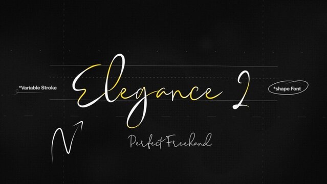 Elegant Write On Text Effect 2 - Scribble Doodle Title Animation Tool | Perfect Freehand Vector Calligraphy Handwriting