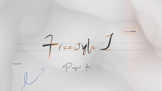 Freestyle Write On Text Effect 1 - Scribble Doodle Title Animation Tool | Perfect Freehand Vector Calligraphy Handwriting