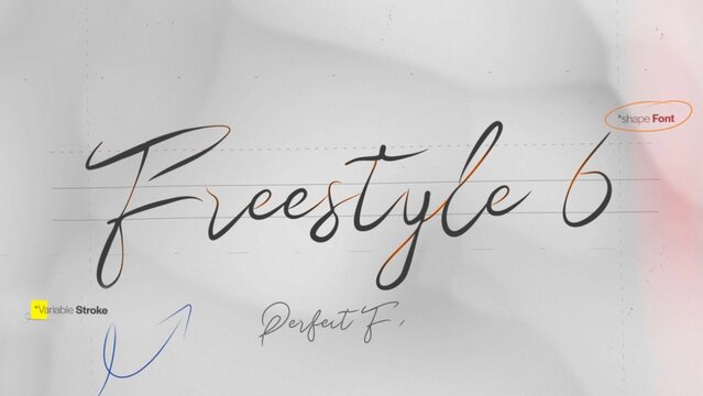 Freestyle Write On Text Effect 5 - Scribble Doodle Title Animation Tool | Perfect Freehand Vector Calligraphy Handwriting