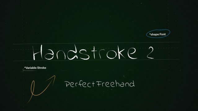 Handstroke Write On Text Effect 2 - Scribble Doodle Title Animation Tool | Perfect Freehand Vector Handwriting