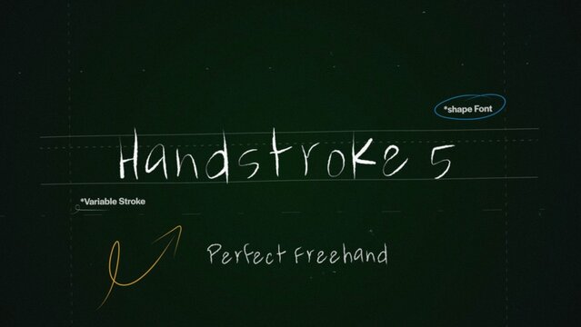 Handstroke Write On Text Effect 5 - Scribble Doodle Title Animation Tool | Perfect Freehand Vector Handwriting