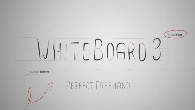 Whiteboard Marker Write On Text Effect 3 - Scribble Doodle Title Animation Tool | Perfect Freehand Vector Handwriting
