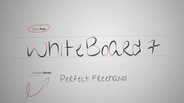 Whiteboard Marker Write On Text Effect 7 - Scribble Doodle Title Animation Tool | Perfect Freehand Vector Handwriting