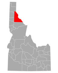 Karte von Shoshone in Idaho