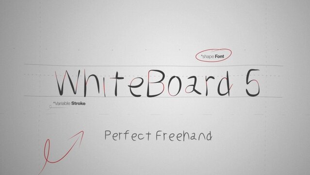 Whiteboard Marker Write On Text Effect 5 - Scribble Doodle Title Animation Tool | Perfect Freehand Vector Handwriting