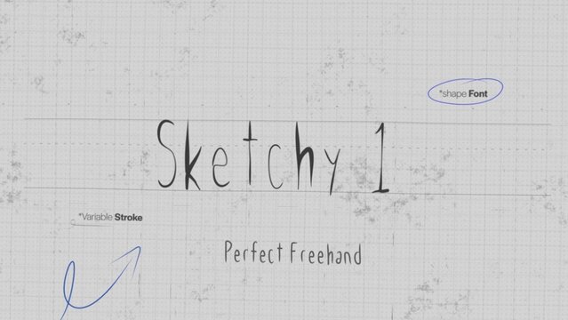 Sketch Write On Text Effect 1 - Scribble Doodle Title Animation Tool | Perfect Freehand Vector Comic Handwriting