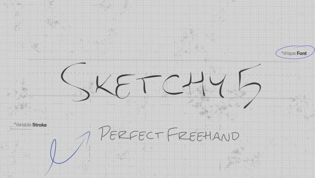 Sketch Write On Text Effect 5 - Scribble Doodle Title Animation Tool | Perfect Freehand Vector Comic Handwriting