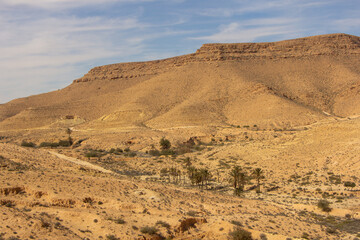 un paysage en sud tunisie