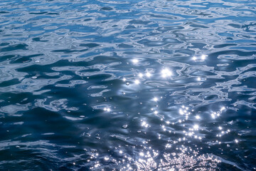 水面にキラキラ輝く乱反射