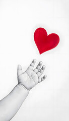 baby hand with heart