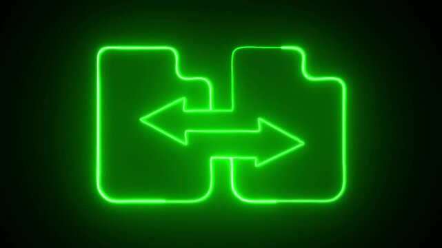 A glowing neon design highlighting file transfer, showcasing fast, secure, and seamless digital sharing for standout modern projects. Perfect for branding and engagement.