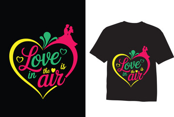 Romantic Happy Love Day Graphic T-Shirt Design