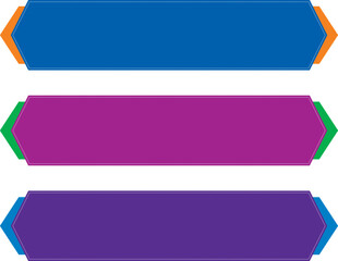 set of colorful banners, Vector Heading Tag Design, illustrations Design, Vector Graphics