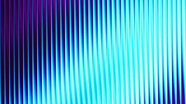 Futuristic neon waves of blue purple gradient flow in endless dance of light and motion with fractal glass glowing effect. Bold dynamic design blending smooth tones and trendy colors. Seamless loop 4K