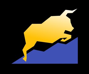 Bullish icon vector,bullish vector illustration,bullish design image,bullish profit design icon,bullish growth symbol icon vector 