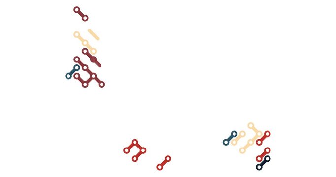 Abstract Sliding Stripes Reveal Comoros Silhouette