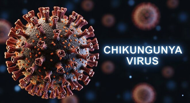 Chikungunya virus illustration