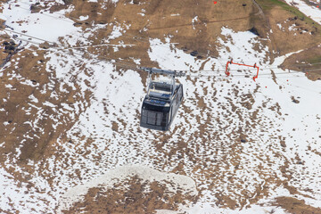 Cable car to the summit of the Schilthorn in Bernese Oberland, Switzerland © olyasolodenko