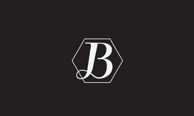 B,BB , B Abstract Letters Logo Monogram