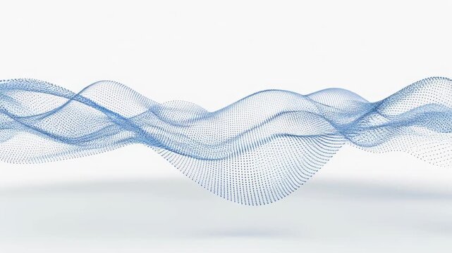 Elegant blue wave pattern in a minimalist style for modern design projects and backgrounds