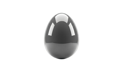 Glossy Egg on White Background