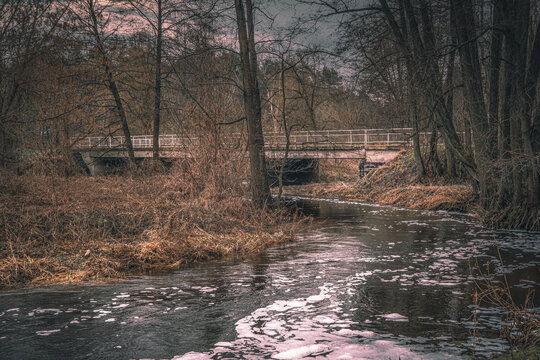 The small Grabia River in central Poland.