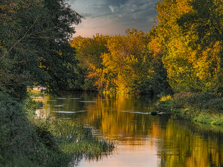 The small Grabia River in central Poland.