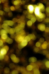 Fototapeta premium Abstract Bokeh Background of Shimmering Gold and Yellow Lights