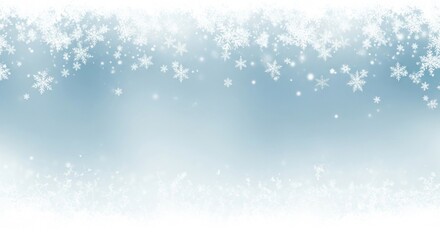A snowflake pattern on a blue background with a white border.